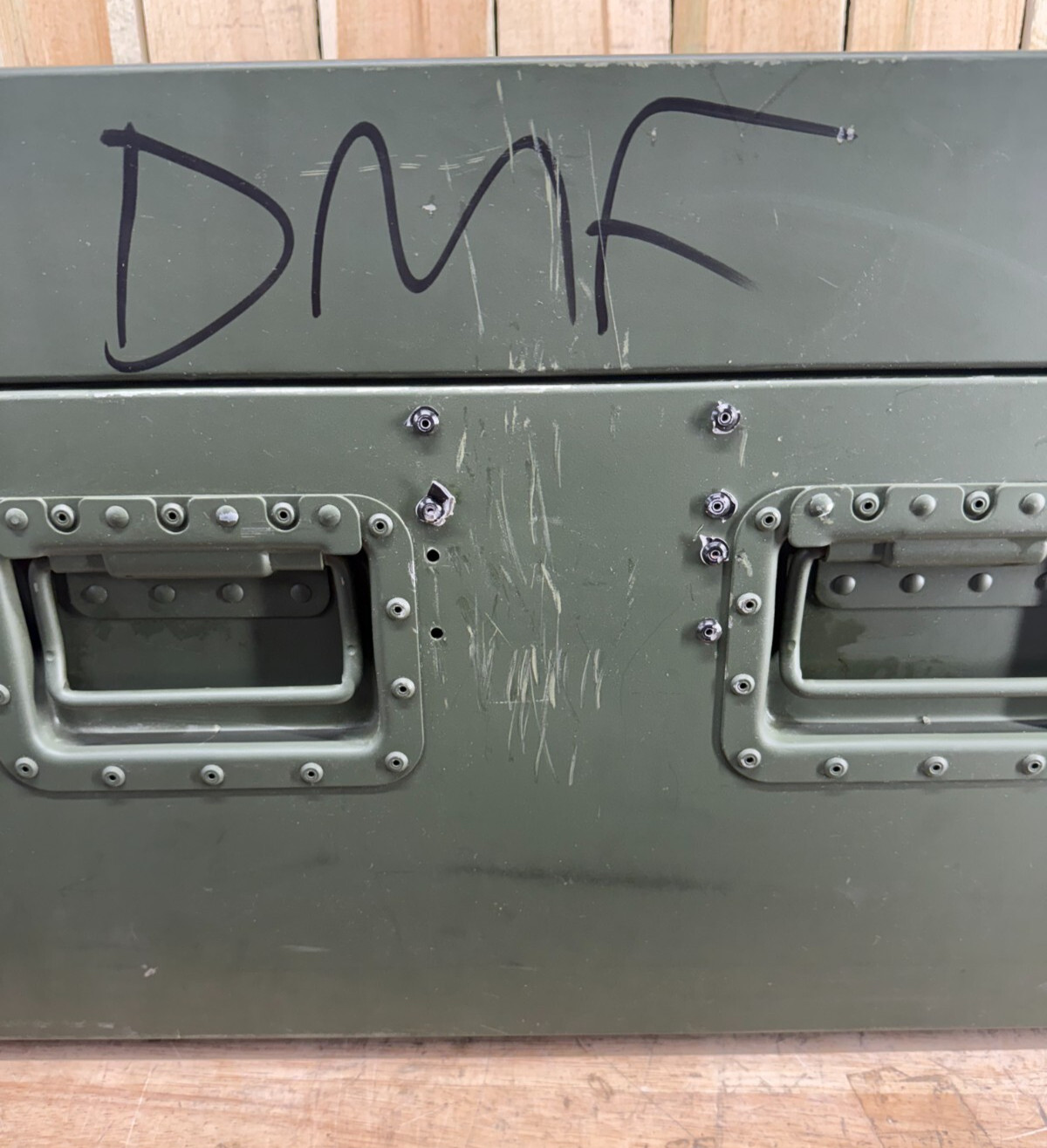 Military Surplus Metal Footlocker Case 39x22x16" Green Waterproof Storage