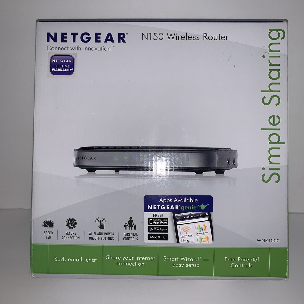 Netgear N150 Wireless Router No Ethernet Cord E15