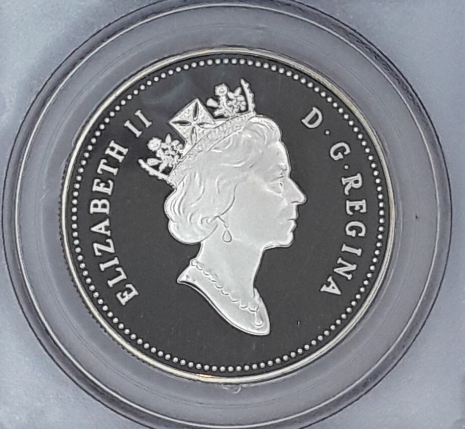 1991 CANADA PCGS PR69 DCAM, FRONTENAC COMMEMORATIVE SILVER DOLLAR.