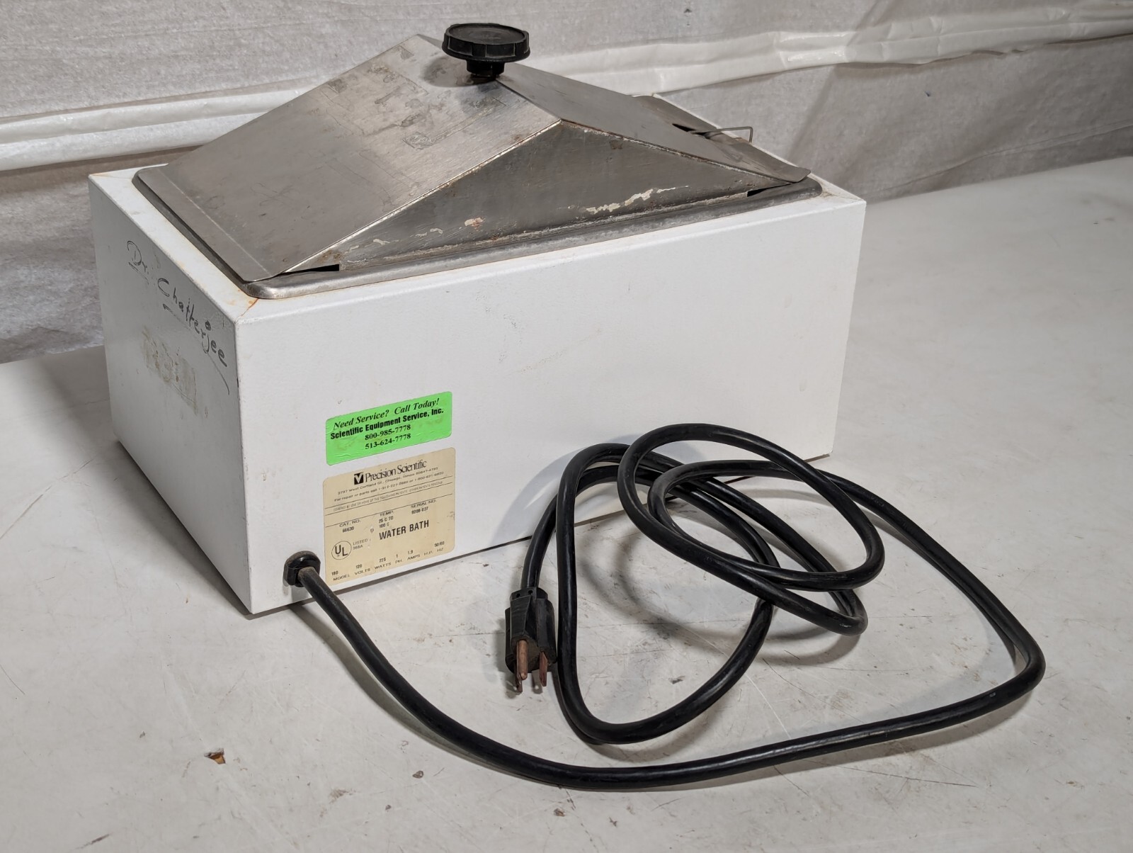 Precision 180 Molecular Biology Water Bath 1PH 225W 120V 1.9A #66630 TESTED