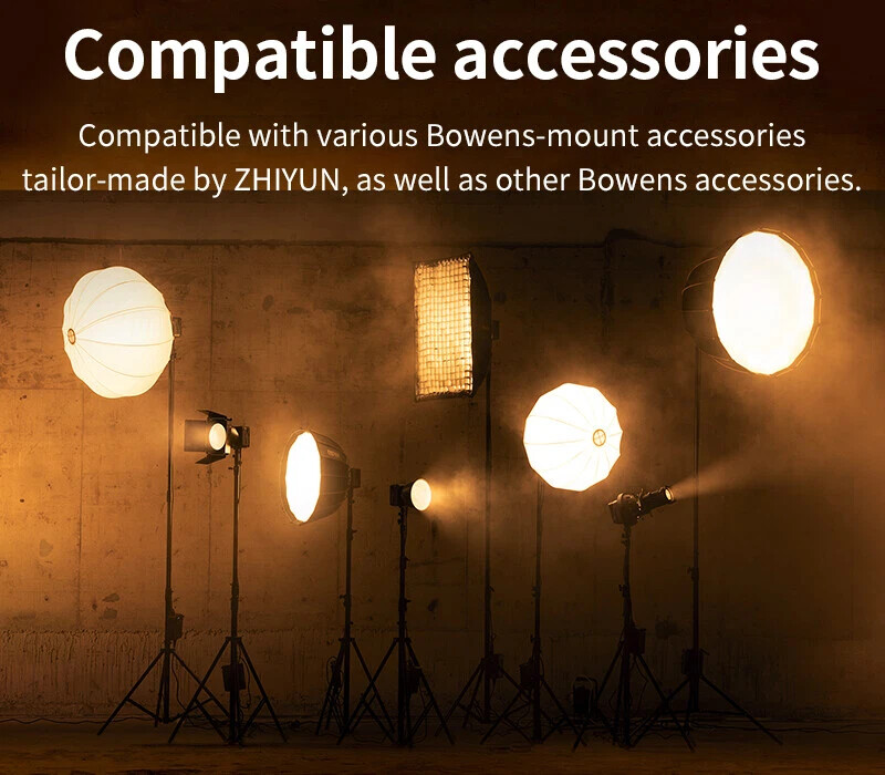 ZHIYUN Light Molus G200 300W LED Video Light Bowens Mount Photography Lighting