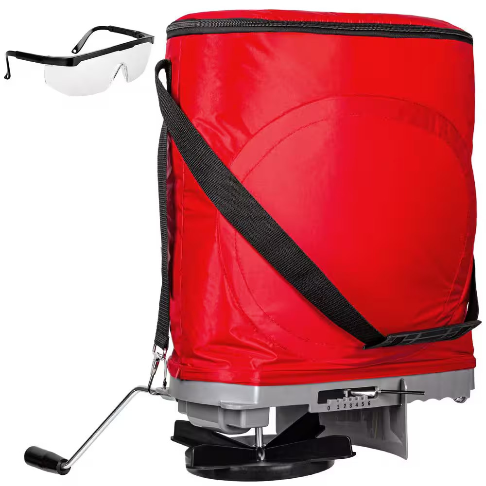 25 Lb. Professional Handheld Bagged Seed Spreader with Comfortable Latex Shoulde