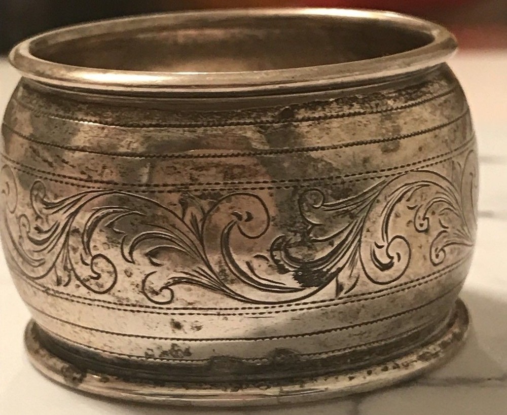 ANTIQUE AUSTRO-HUNGARIAN SILVER NAPKIN RING