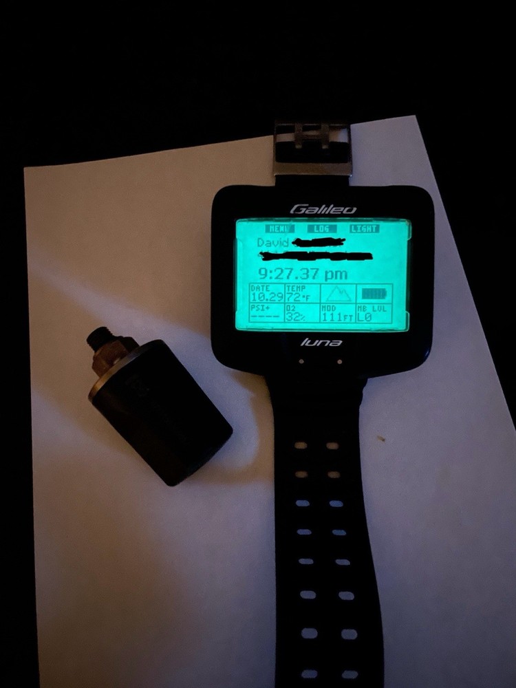 Scubapro Galileo Luna scuba dive computer with transmitter