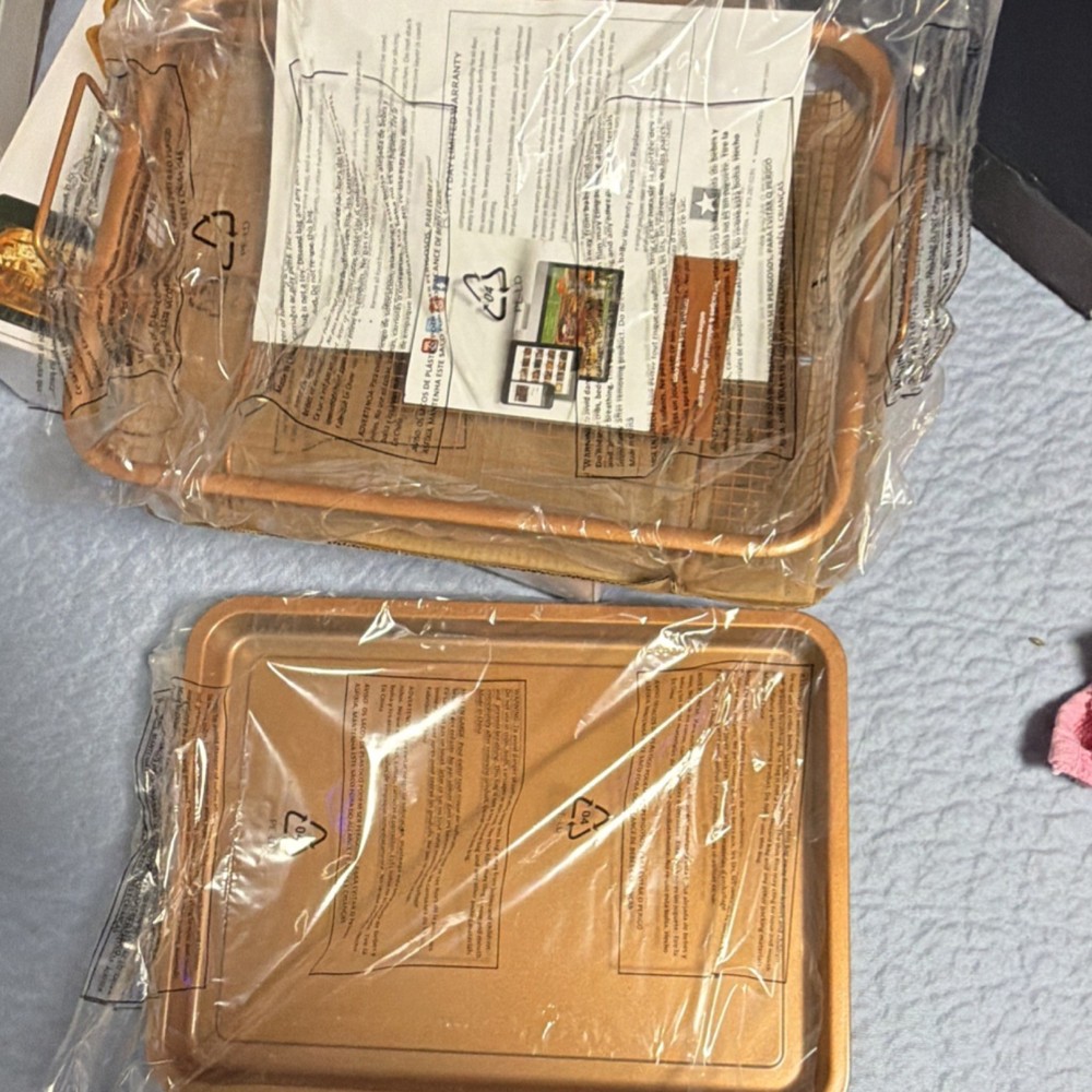 Copper Chef Copper Crisper 2-Piece Non-Stick Baking Tray & Rack Set