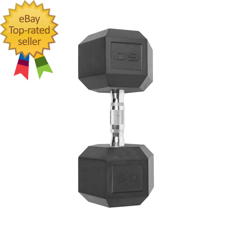 2 Pack Barbell 60Lb Coated Hex Dumbbell Single