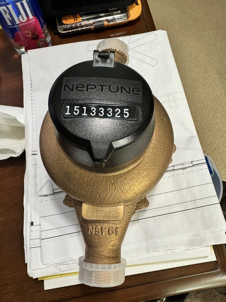 Neptune Brass 1" Water Meter