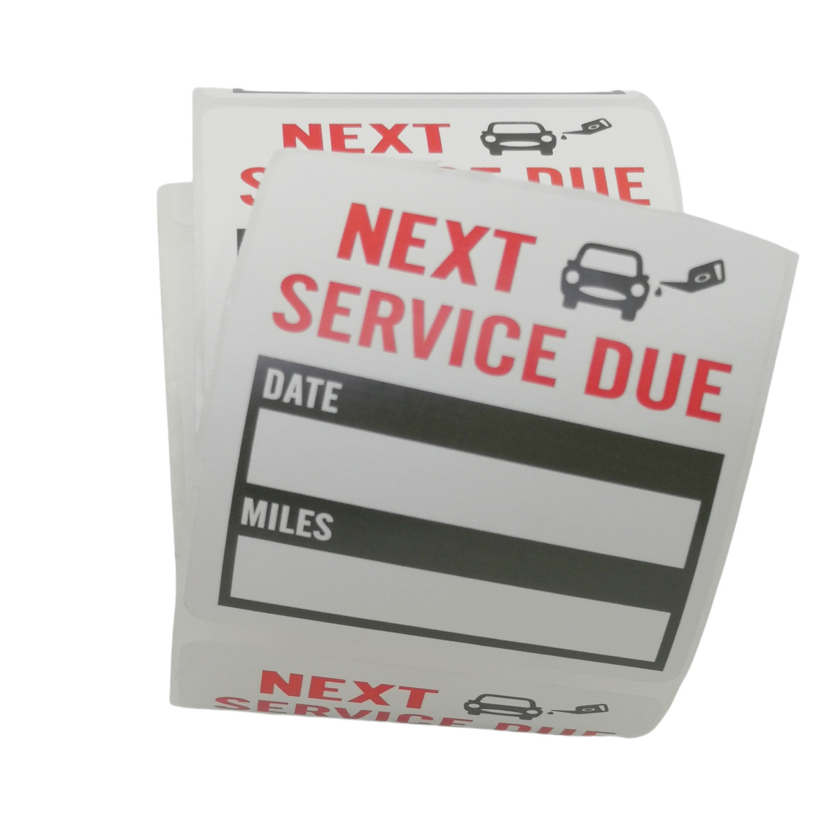 300 2"x2" US Oil Change Service Reminder Stickers Window Lite Sticker Pack