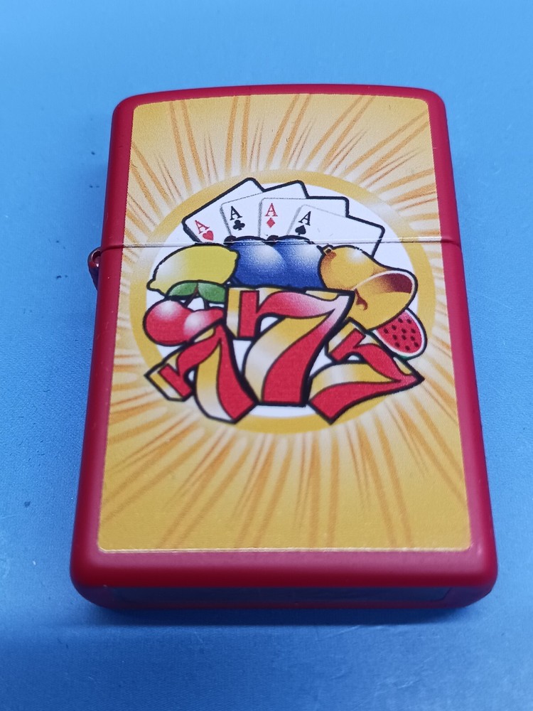 Zippo Aces and 777 Red Matte 28037