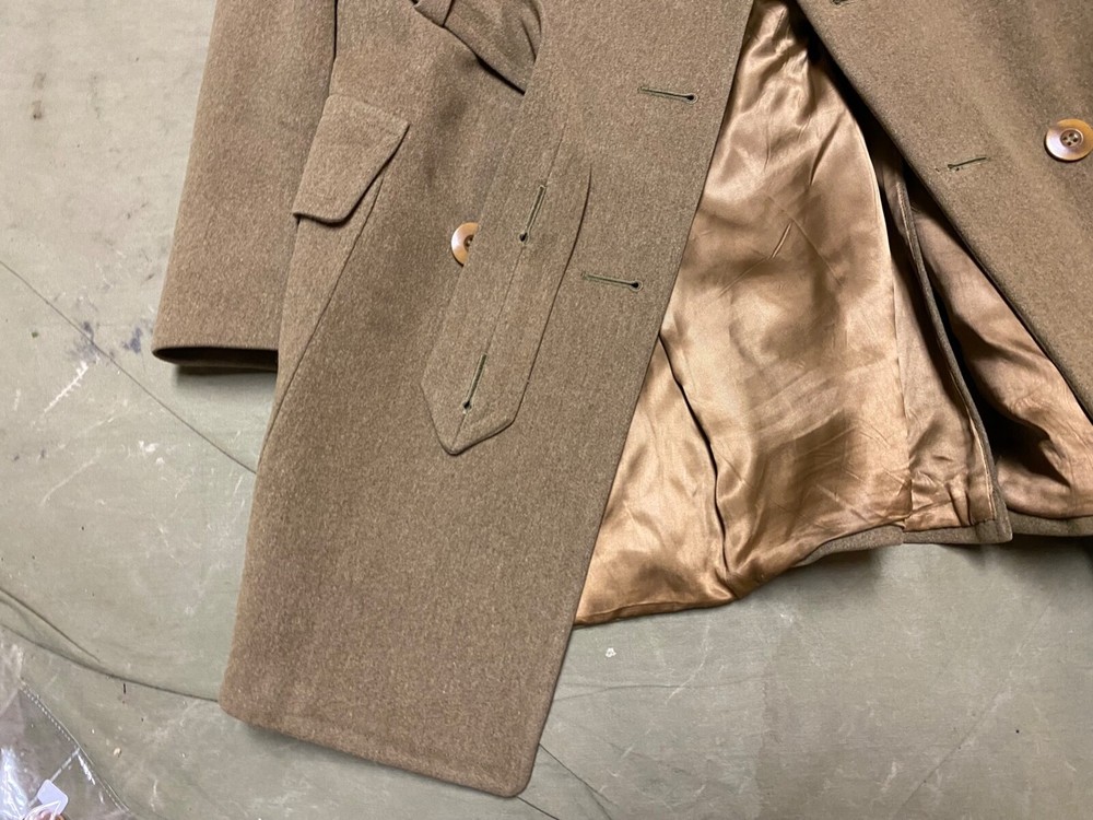 ORIGINAL WWII US ARMY WINTER M1938 OFFICER "CUT DOWN" OVERCOAT- MEDIUM/LARGE 42R