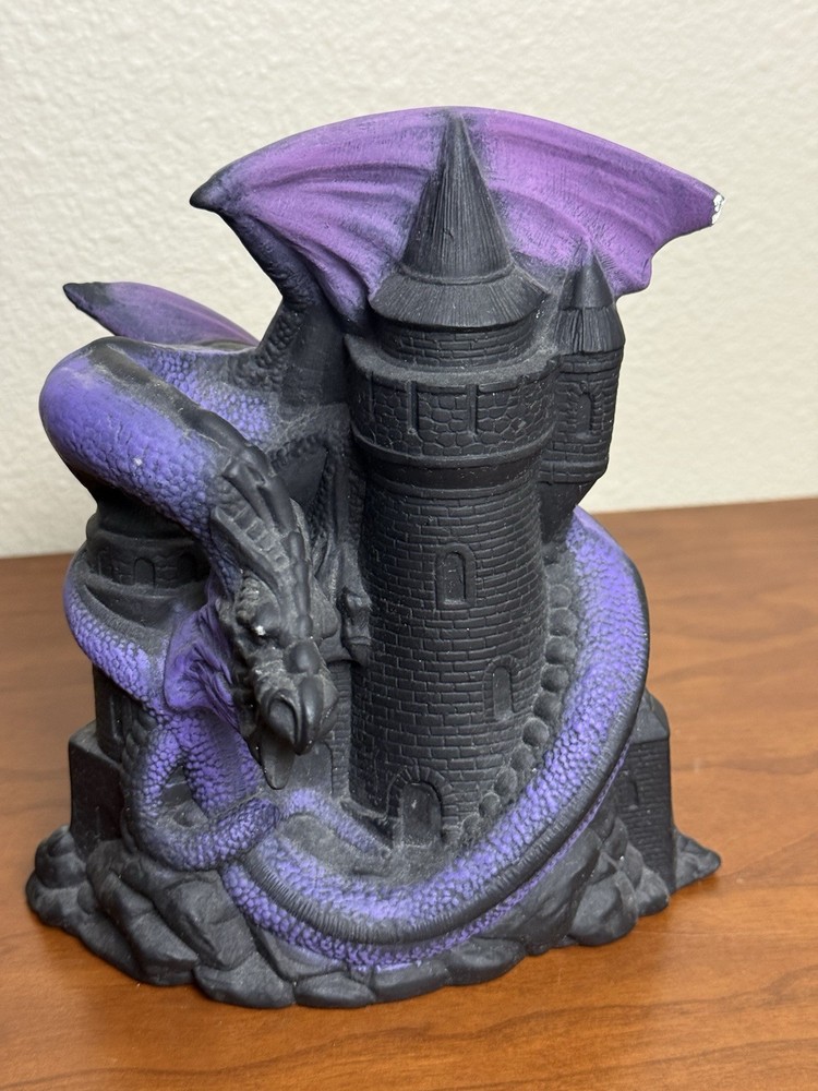 Dragons Keep Dice Tower Ceramic Sculpture Hand Painted
