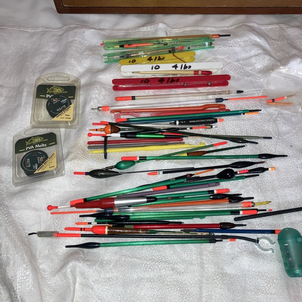 Fishing floats and other items - over 40 items