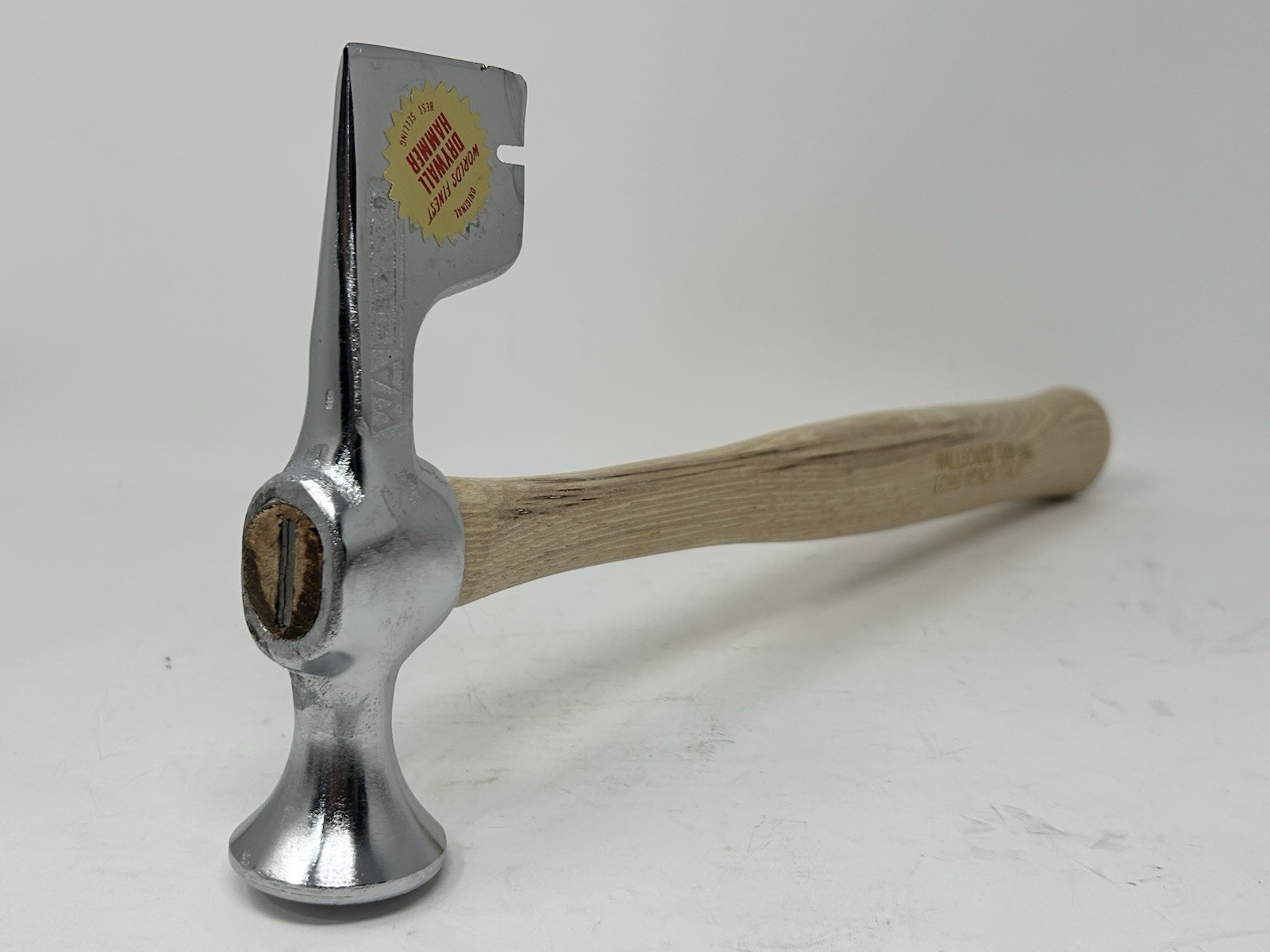 Vintage - NOS Wal-Board Drywall Sheetrock Hammer Hatchet Tool Wood Handle 🇺🇸