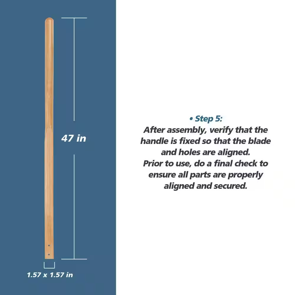 47 In. Post Hole Digger Handle with 1.34 In. Diameter