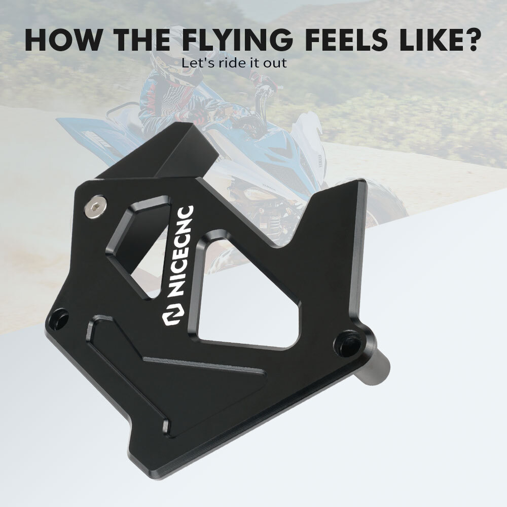 NICECNC Case Saver Chain Guide Guard For Yamaha Raptor 700 700R 2006-2023 Black