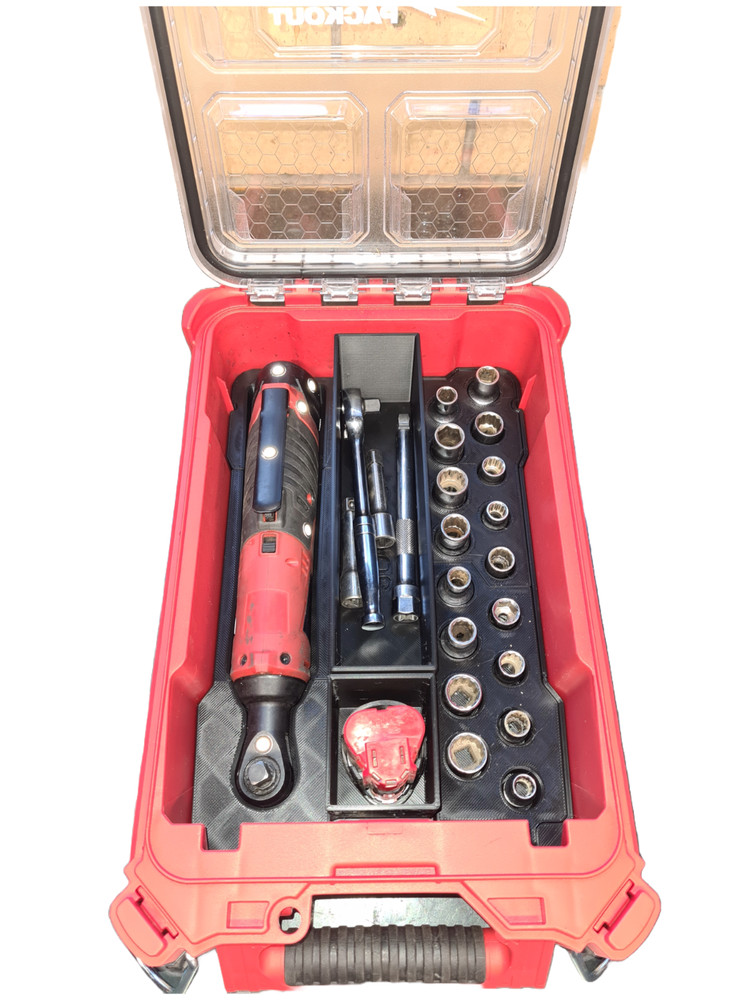 M12 3/8 Ratchet insert for Milwaukee Packout