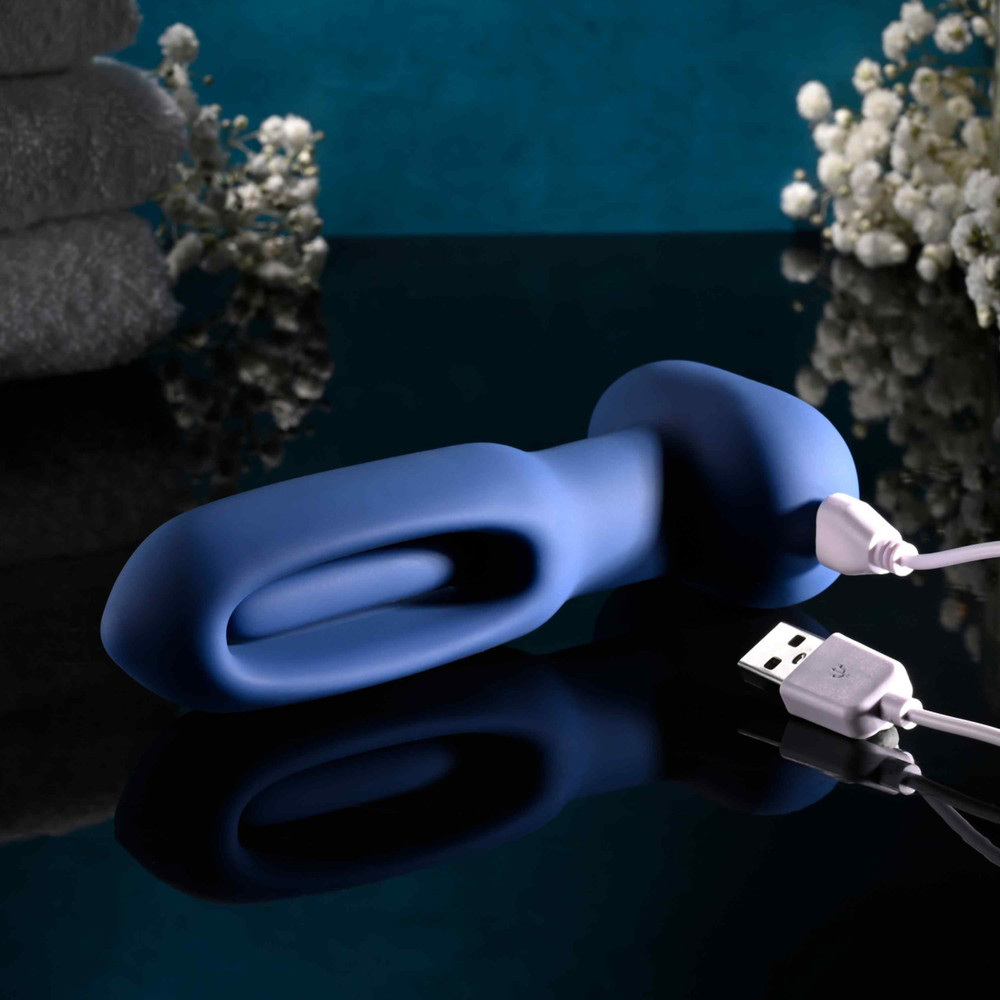 Remote Control Waterproof Vibrating Flapping Butt Plug Multi-speed Anal Vibrator