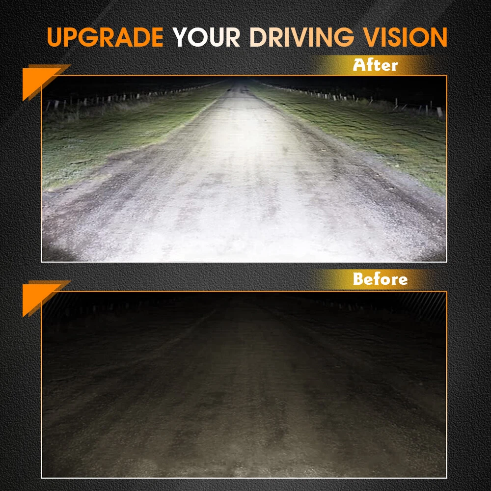 4/5/7inch Car LED Work Light Pods Spot Flood Combo Offroad SUV Driving Fog Lamp