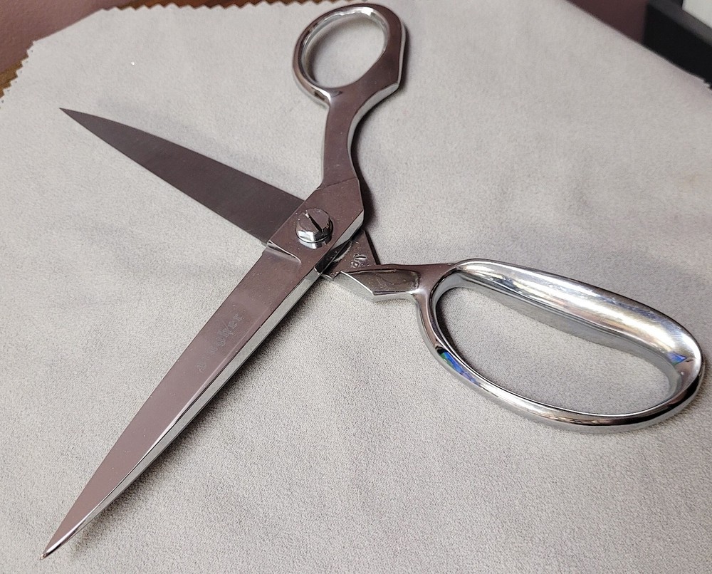 Gingher 10 inch Upholstery Shears Scissors Chrome