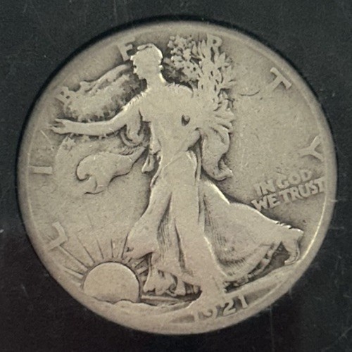 1921-S Walking Liberty Half Dollar - Key Date! Great Value!