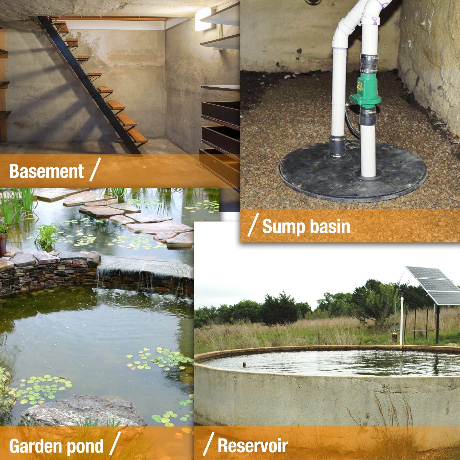 FLUENTPOWER 3/4HP 5000GPH Cast Iron Sewage Effluent Pump with Float Switch