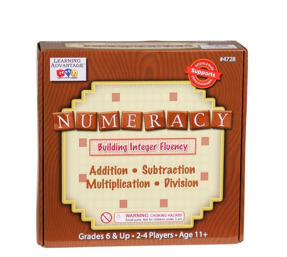 New Numeracy Building Integer Fluency Board Game EDUCATIONAL MATH Learning Game