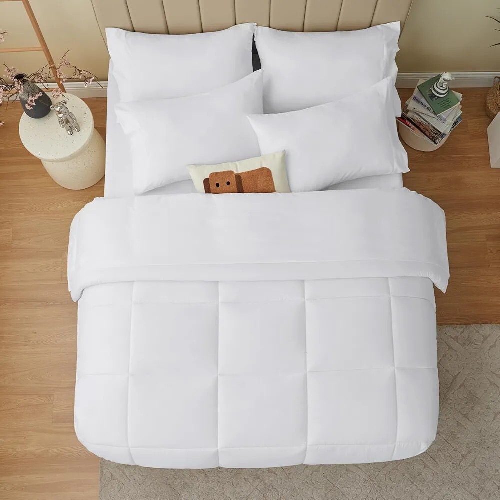 White Comforter 7 Piece Set