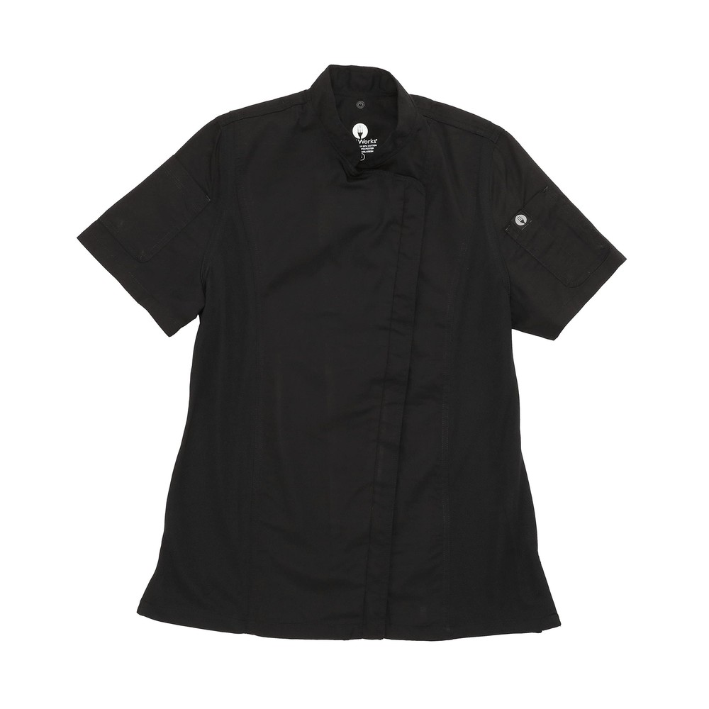 Chef Works Women's Springfield Chef Coat Small Black