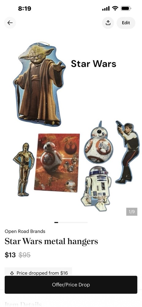 Star Wars Metal /6 Pieces