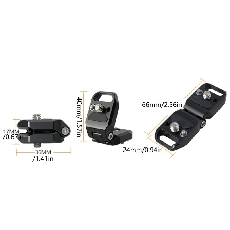Folding Camera Bracket Aluminum Alloy Tool Less Setups Damping System
