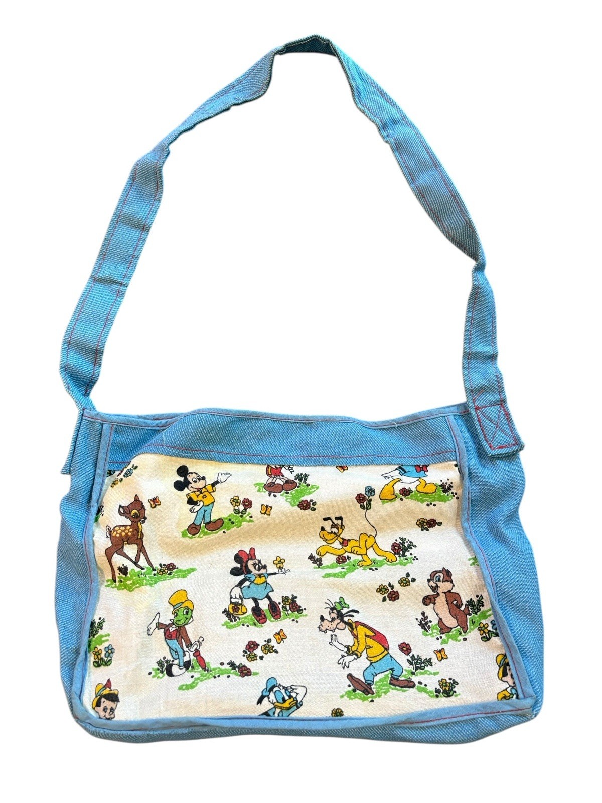 Vintage Mickey Mouse Club Disney Crossbody Purse Blue