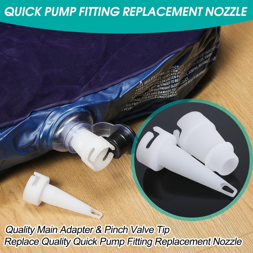 Quick Pump Fitting Nozzle Adapter Valve Replace Inflation Air Pump Attachments