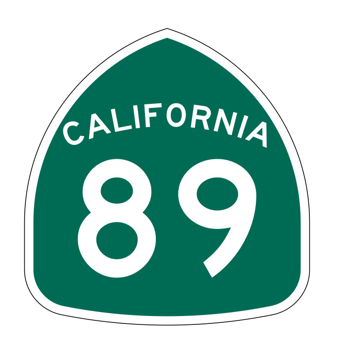 California State Route 89 Sticker Decal