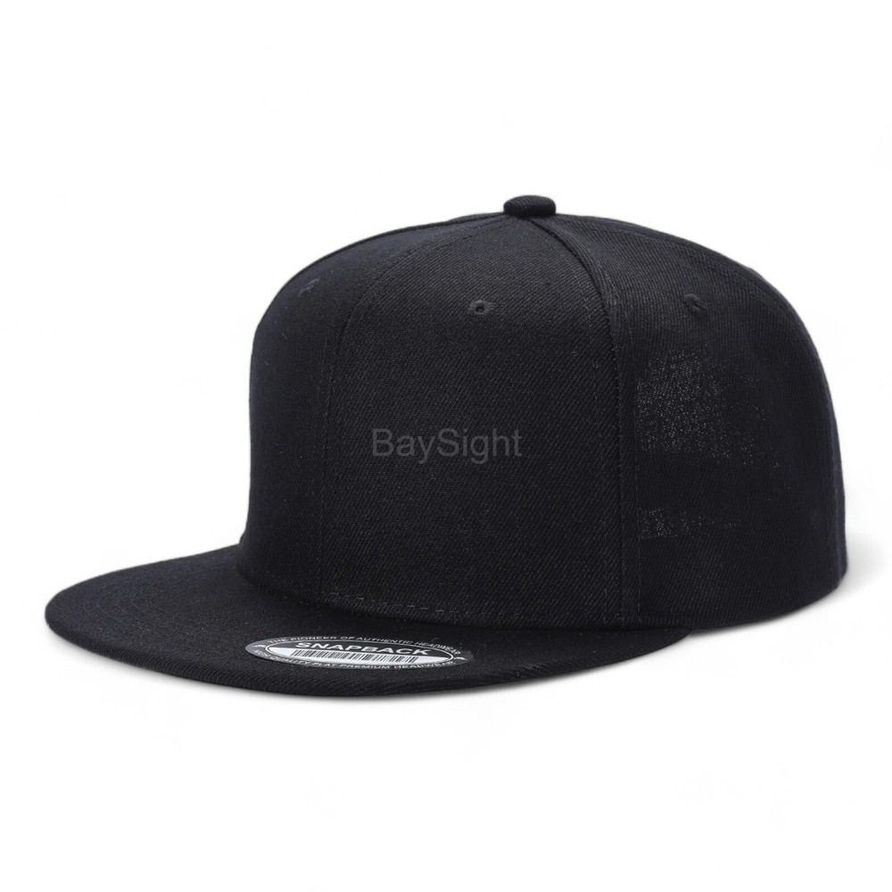 Snapback Hat Flat Brim Baseball Cap Trucker Solid Plain Blank Men Hip Hop Army