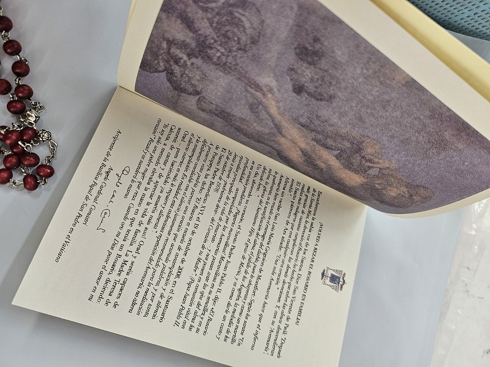 MADE IN ITALY SAINT ST. FRANCIS OF ASSISI wood POPE ROSARY Religious Favor