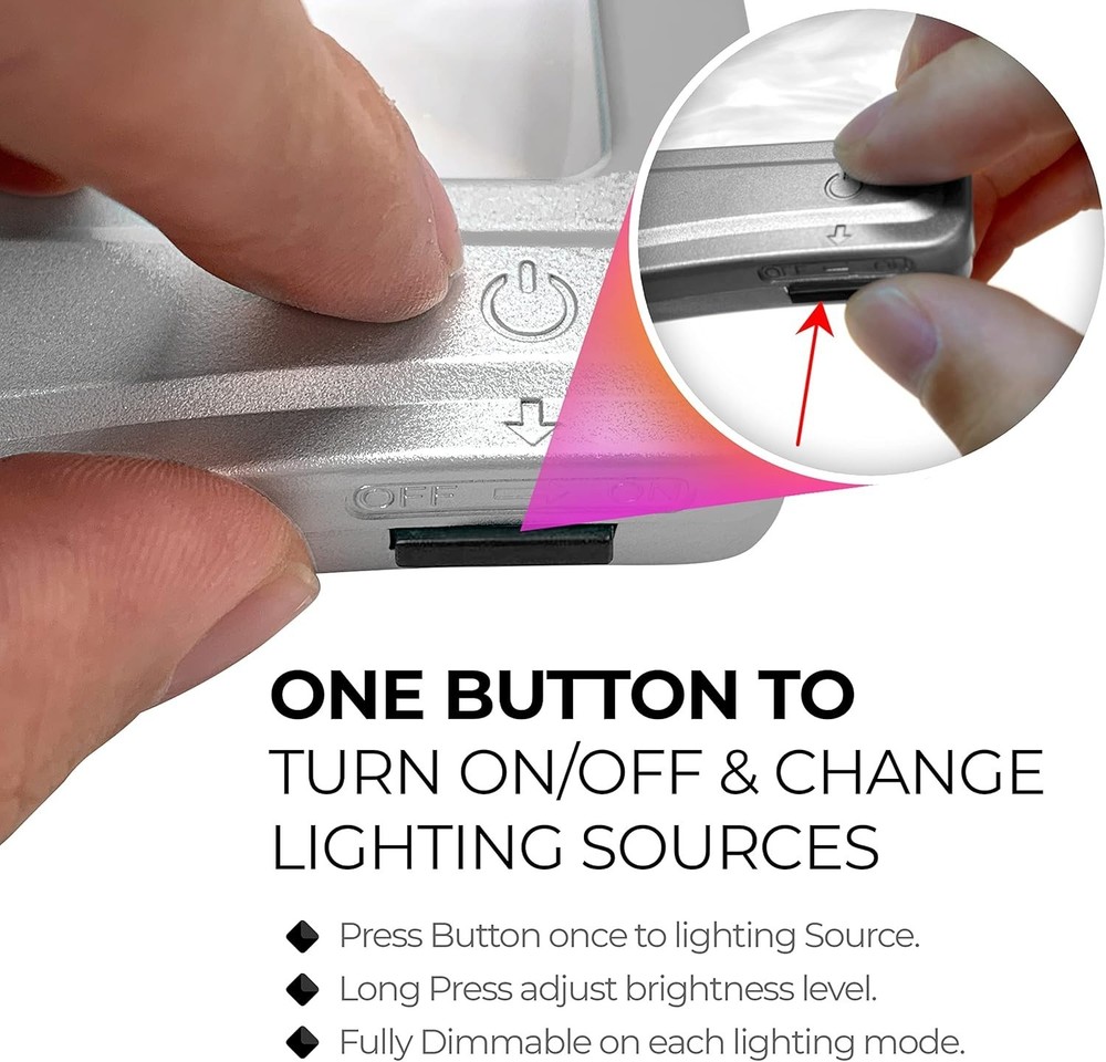 Versatile LED Page Magnifier for Low Vision: 3X Magnification & Adjustable Light