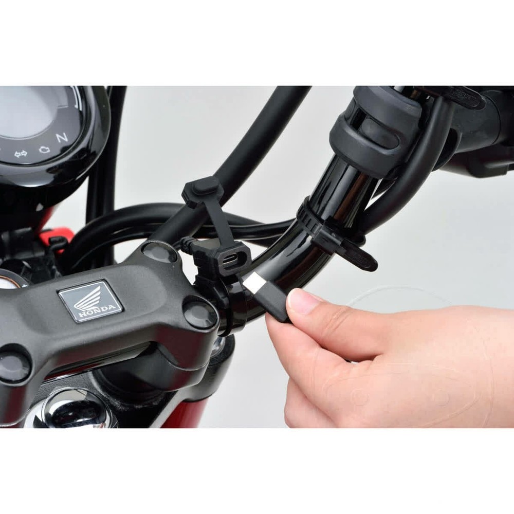 Daytona USB-C 18W Handlebar Mount Socket