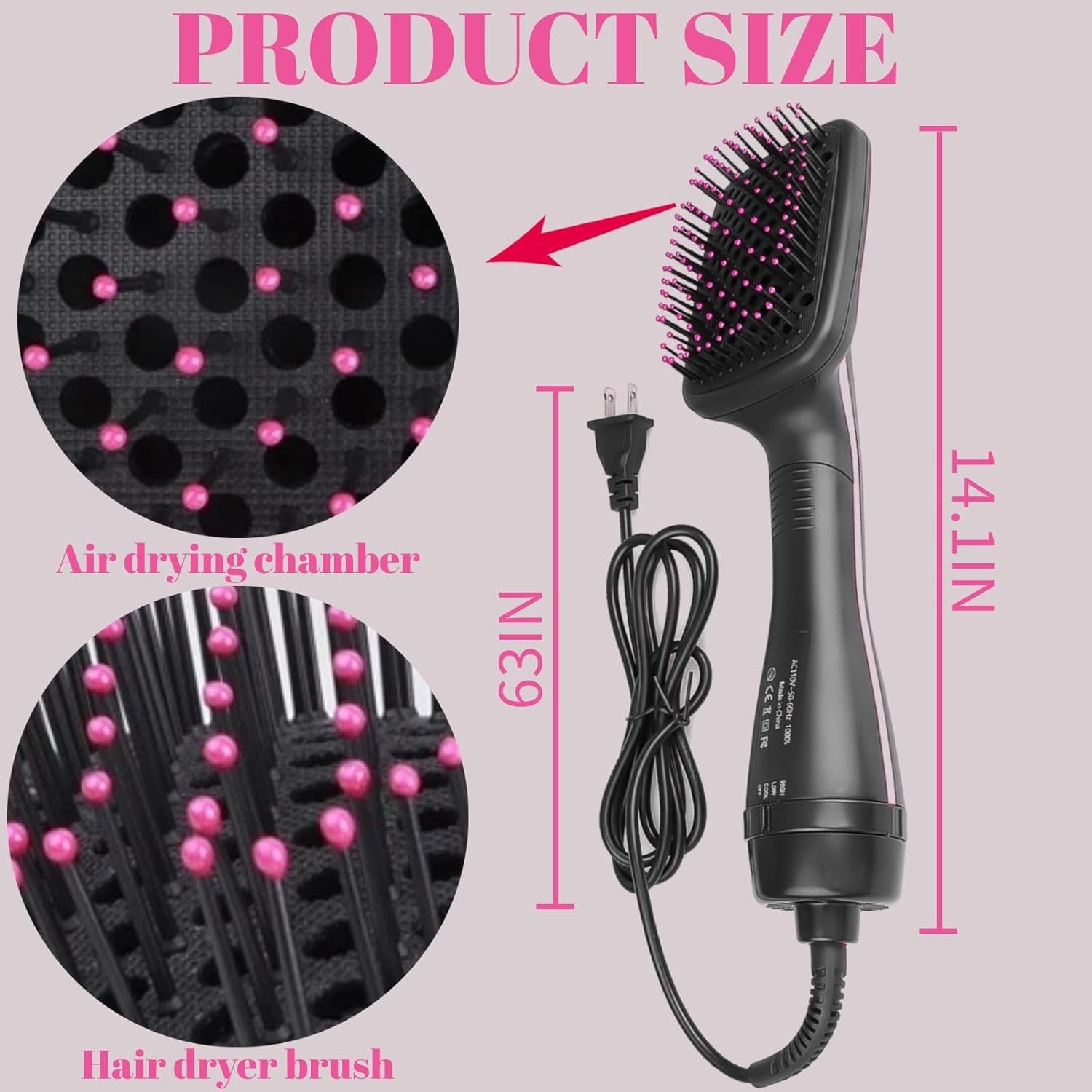 Hair Dryer and Blow Dryer Brush,Hair Straightener Brush Hair Dryer Hot Air Brush