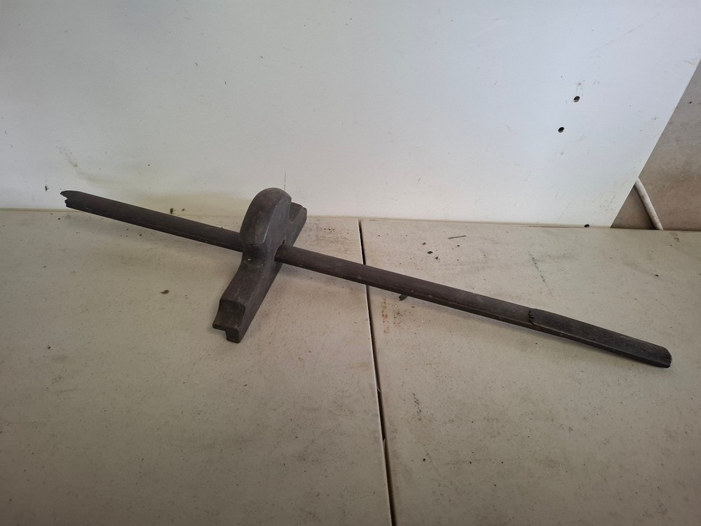 Vintage Hardwood Panel Gauge
