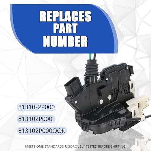Door Lock Actuator Driver Side Compatible with 2011-2015 Ki-a Front Left