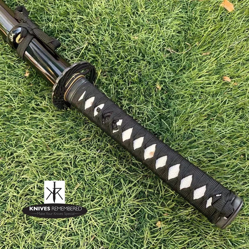 SHARP Blade Katana Practice Samurai Sword w/ Crane Tsuba and Scabbard