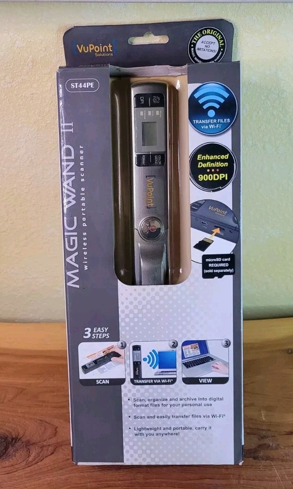 VuPoint Magic Wand II Wireless Portable Document Or Picture Scanner