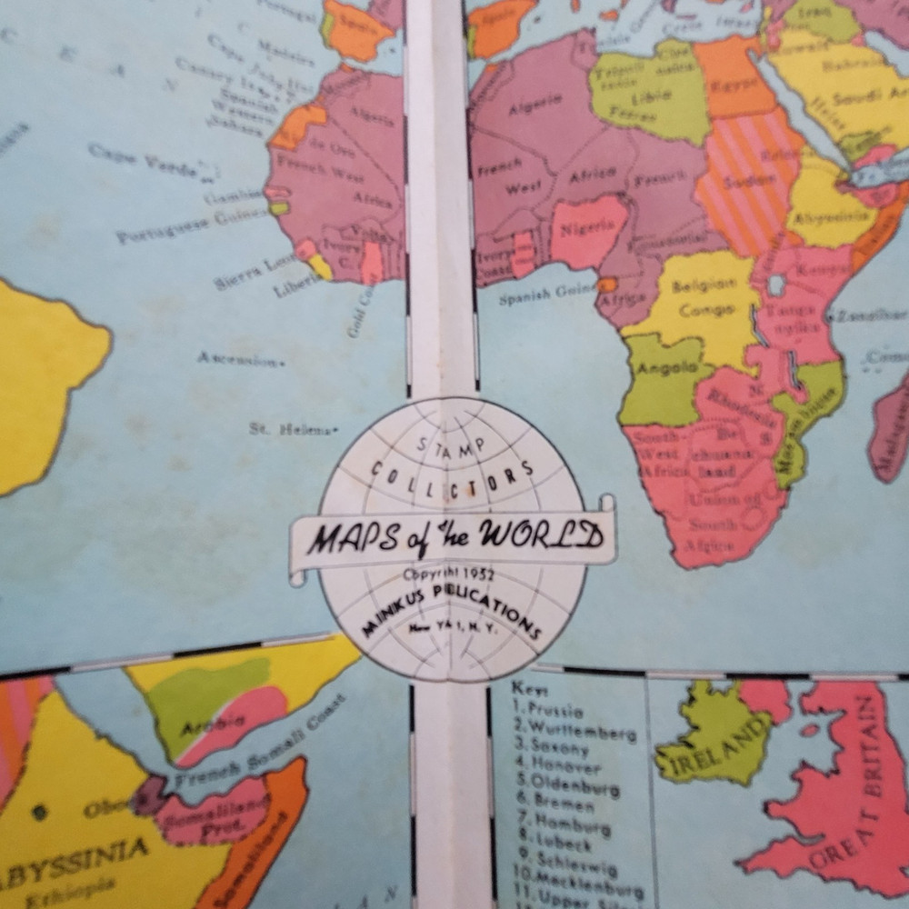 My First Stamp Album Vintage 1960 Includes Many Stamps Stamp Hinges Tweezers