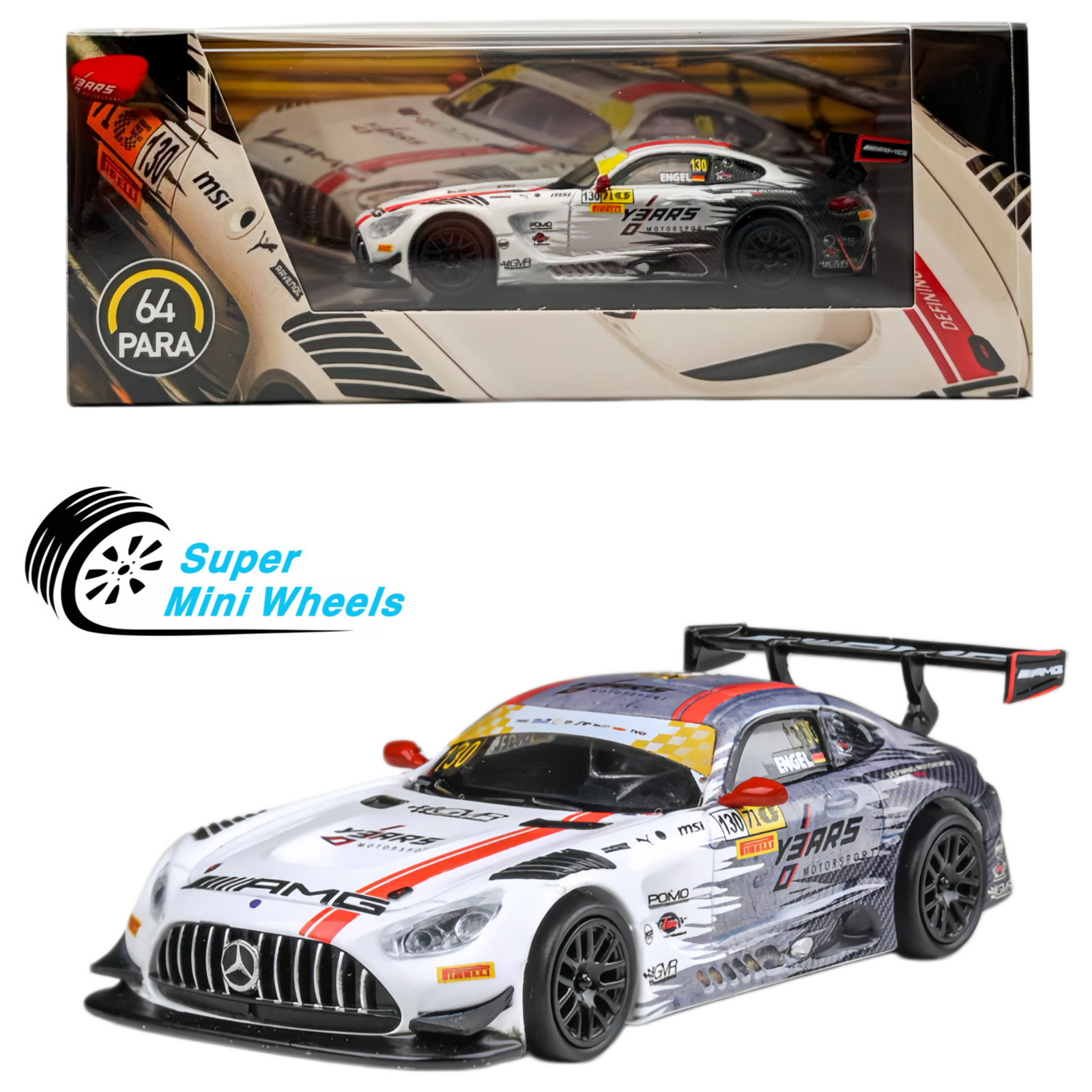 PARA64 Mercedes-AMG GT3 2024 Macau FIA GT World Cup GruppeM Racing #130 P1 1:64