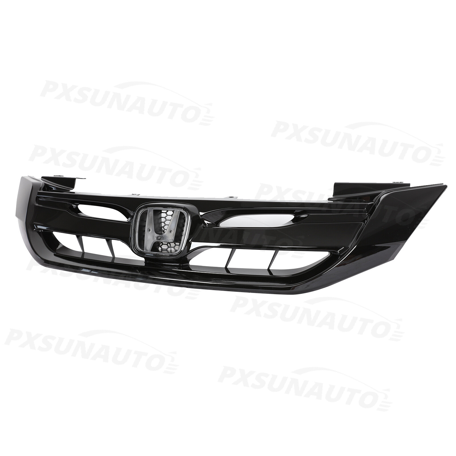 Fit 2013 2014 2015 Honda Accord Gloss Black JDM Mod Style Front Bumper Grille