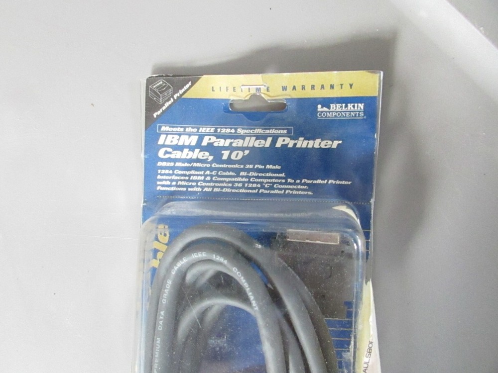 Belkin Components F2A045-10 IBM Parallel Printer Cable 10' New