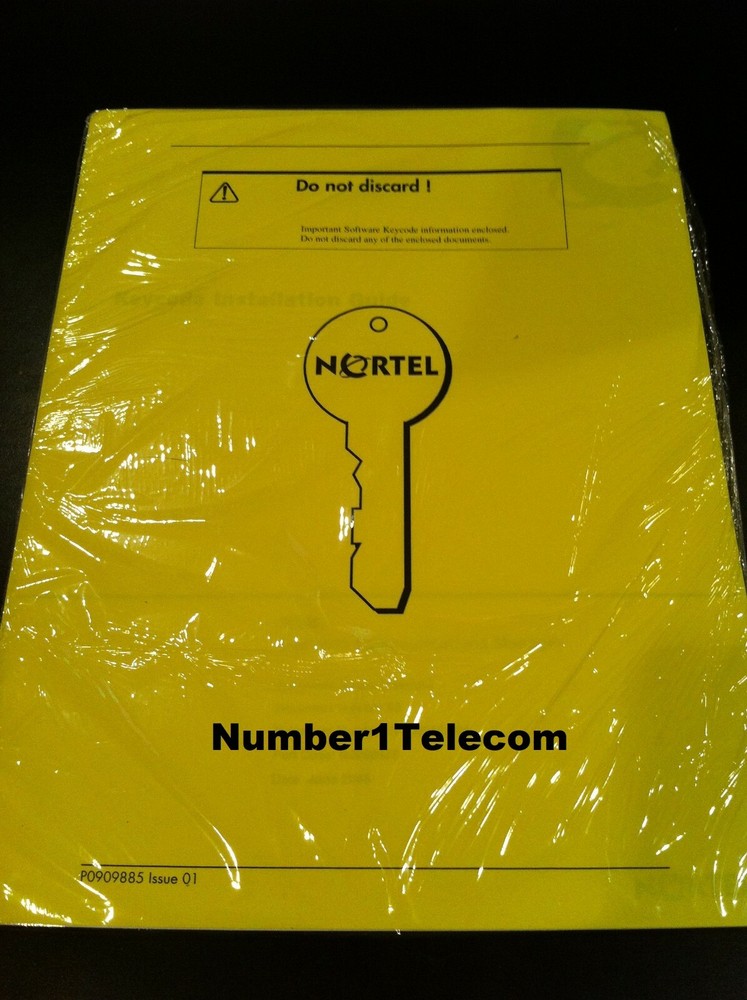 Nortel Norstar Call Pilot 150 64 Voicemail Mailbox Seat Keycode NTKC0096 Code