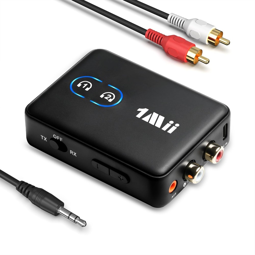 1Mii B0306 BRCA Bluetooth 5.3 Adapter 4 TV, 3.5mm Bluetooth Transmitter Receiver