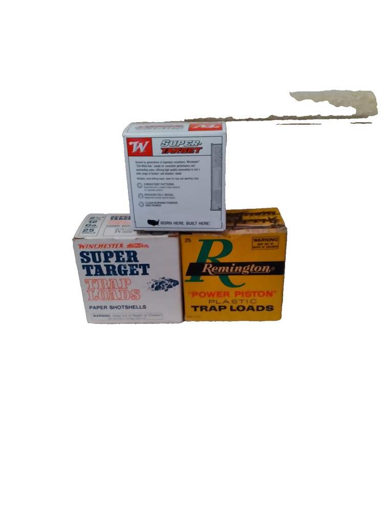 3 Empty Vintage Trap Loads Shot Shell Boxes - Shotguns