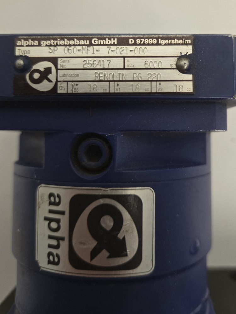 ALPHA SP060-MF1-7-021-000 GEARBOX.